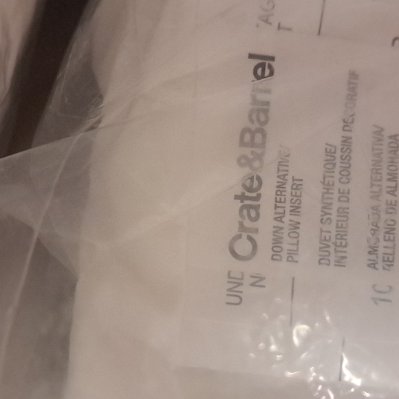 Crate&Barrel Bedding Cratebarrel Pillow Insert Poshmark